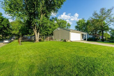 Side Elevation with Mature Trees on Level Lot