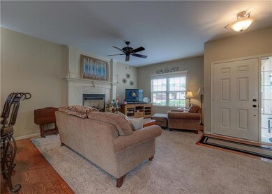 Newer carpeting and beautiful hardwood floors