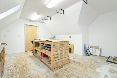Bonus storage area with custom, built-in work benc