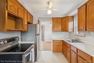 Kitchen with stainless steel appliances