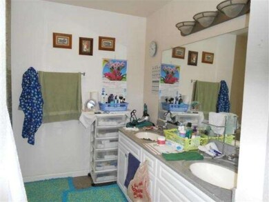 Master bath has dual sinks