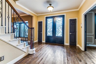 Natural light beams through your front entrance.  