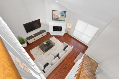 From above, the living area reveals its charm and