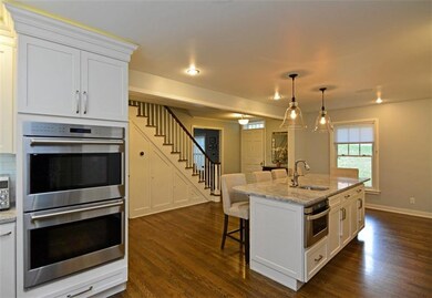 The reverse view of the kitchen showcases the buil