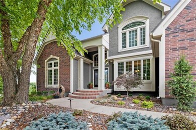 Beautifully landscaped front entrance.