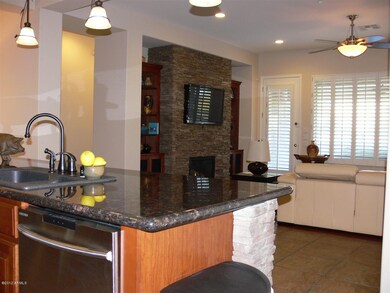 kitchen looking in family room