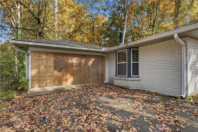 View of home's exterior with brick siding