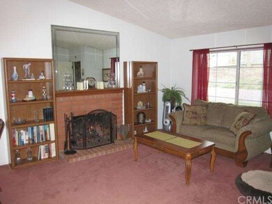 Walk into your living room with brick fireplace ne