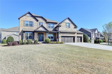 Craftsman inspired home featuring a standing seam 