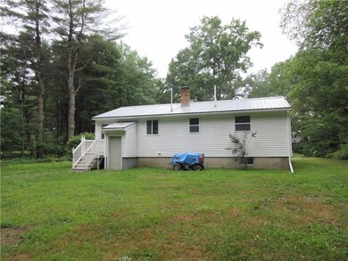 Full view of rear of home