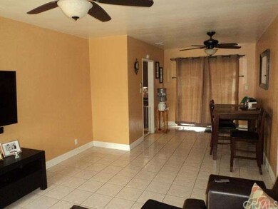 Dining room from living room - 2 ceiling fans