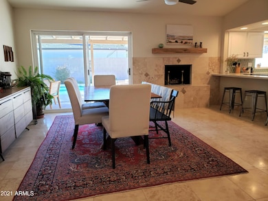 Dining & Fireplace
