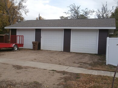 Detached triple garage