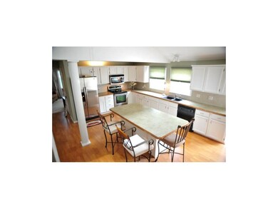 Large kitchen island.