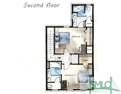 Interior Space/Layout. Second floor