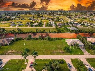 View of aerial view at dusk