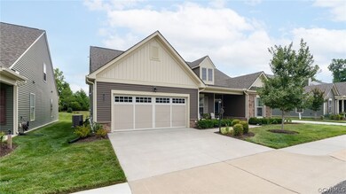 Exterior front of the home view to the 23X20 attac