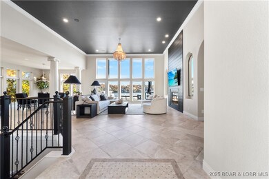 View of Living Room and Stairs to Lower Level