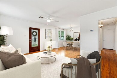 Virtual staged living areain front or home