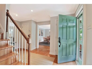 Lovely Foyer with Two Closets and Recessed Lightin
