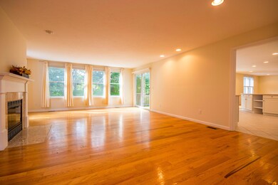 Living room opens to kitchen