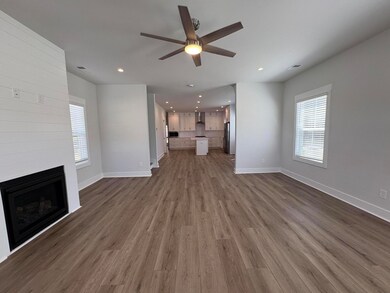 View of Kitchen and Dining from Living R