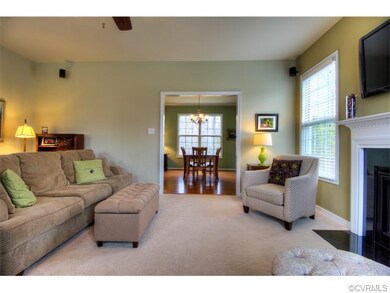 Family Room Open to Formal Dining Room