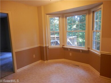 Breakfast. Breakfast nook with view of private backyard.