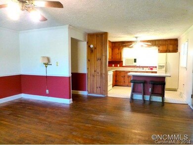 Kitchen open to living room