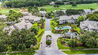 Bird's eye view with view of golf course