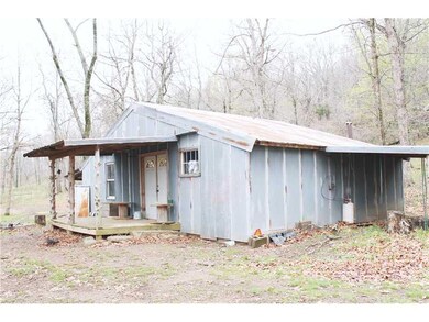 Exterior Front. Hunting cabin