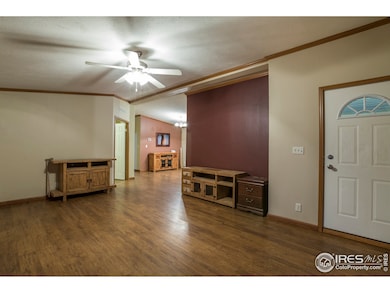 Laminate flooring throughout main living area