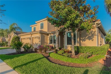 Front view of home accentuating the mature landsca
