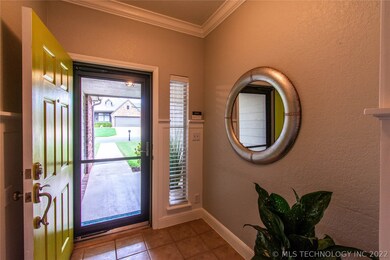 Welcoming entry way with custom details in the ent