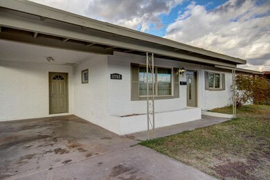 Car port and front yard