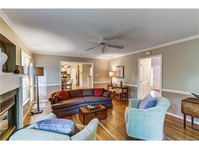 This spacious family room allows for many differen
