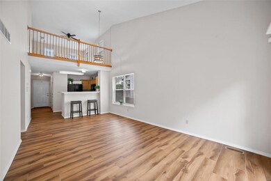 Open concept with Bar Height Breakfast Bar