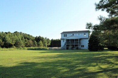 Back view of the home