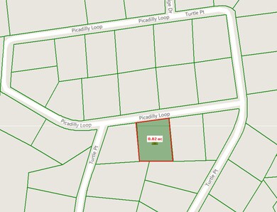Picadilly Loop .82 Map
