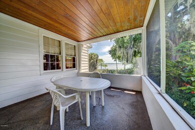 Patio with View of River