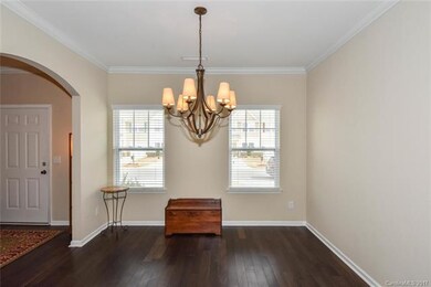 Dining room with adequate space for table, chairs 