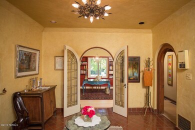 Foyer view to Library