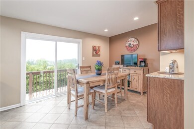 Spacious enough for an informal dining space or ad