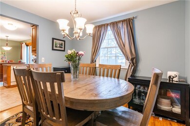 The formal dining room- note the finished HARDWOOD