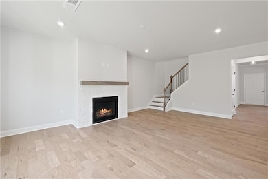 Model Representation Living room and fireplace