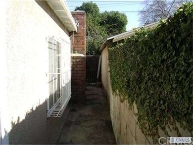Side yard and chimney view