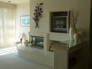 Cozy wood burning fireplace for those cold winter 