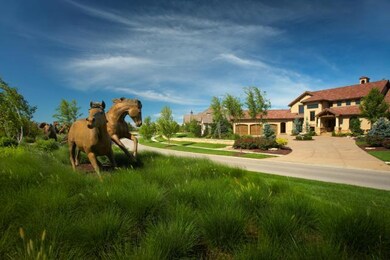 Bronze Horse Sculptures throughout the entryway