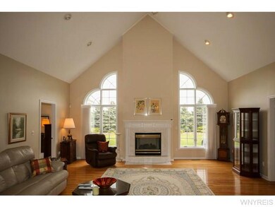 Family Room Vaulted ceiling, recessed lights, ceil