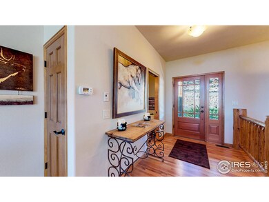 Entry of Hardwood and Log Railings